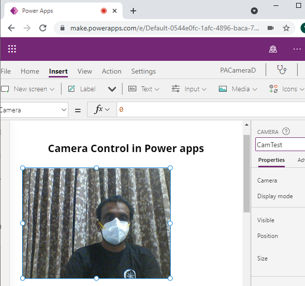 Camera Control In Power Apps