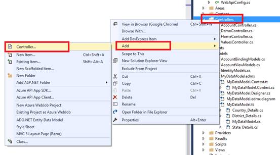 Cascading Dropdown List Using MVC, Web API And Angular 7