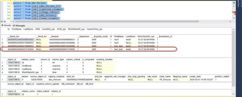 Change Data Capture - CDC with SQL server