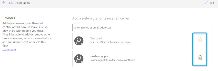 Creator can be deleted