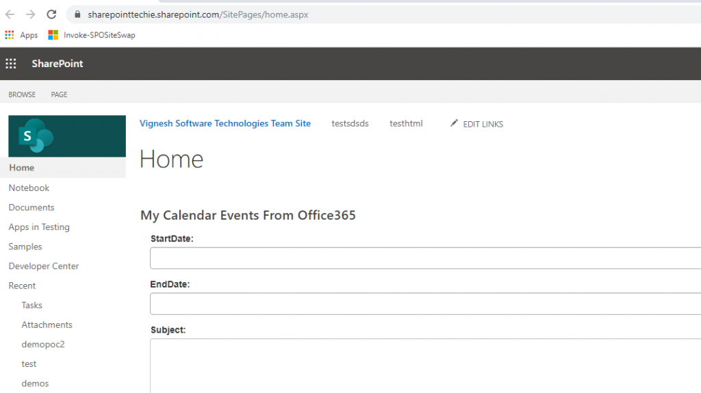 Create a Communication Site in SharePoint Online using