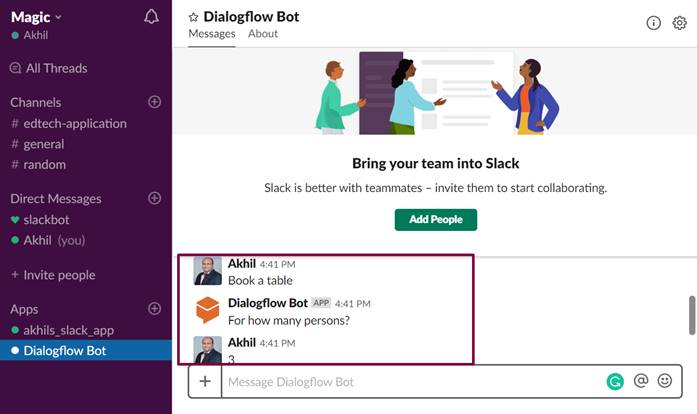 Chatbot Using Microsoft's Bot Framework And Dialog Flow API
