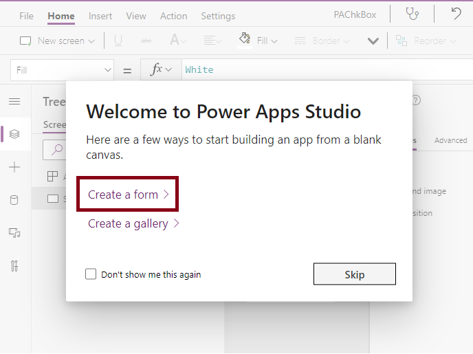 Check Box Control In Power Apps