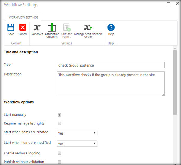 Start when items are modified
