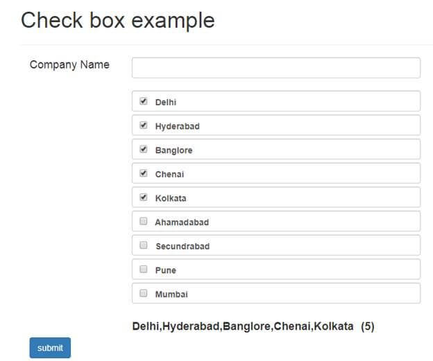 CheckBox Example In Angular 8 Using Web API And SQL Server