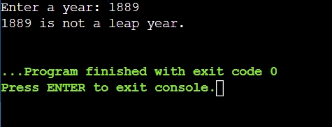 Leap Year checker in Java
