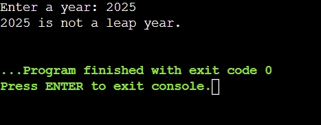 Leap Year checker in Java