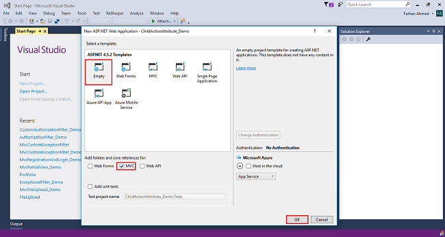 ChildActionOnly Attribute In ASP.NET MVC