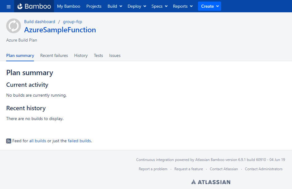 CI/CD Implementation For An Azure Function App Using Atlassian Bamboo Server