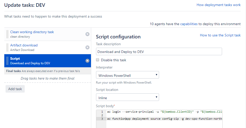 CI/CD Implementation For An Azure Function App Using Atlassian Bamboo Server