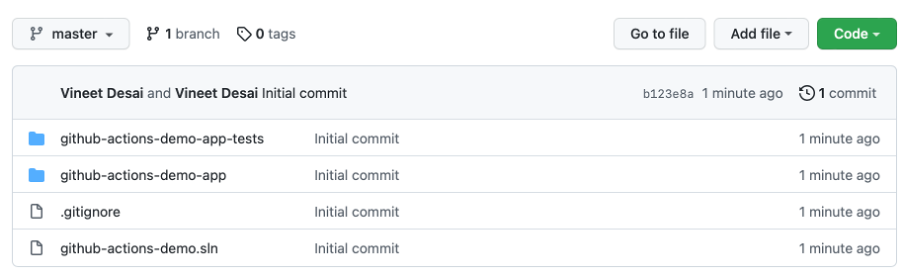 Adding projects to local git repo