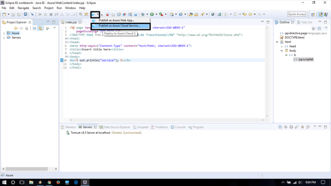 Publish Azure Cloud Service