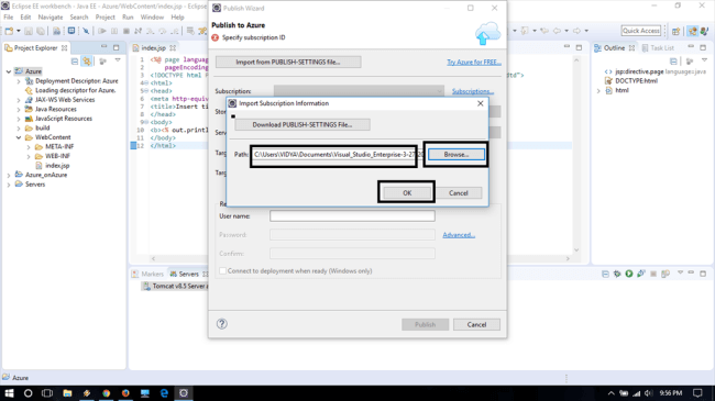 Cloud Service For Azure Using Eclipse