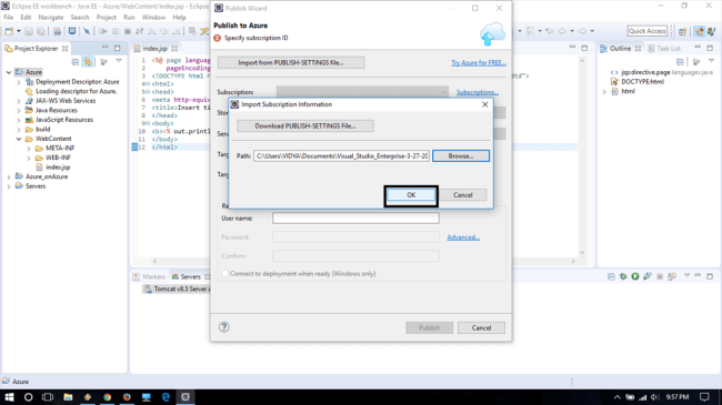 Publish Azure Cloud Service