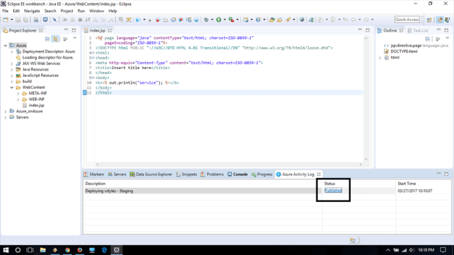 Deploy Azure cloud service