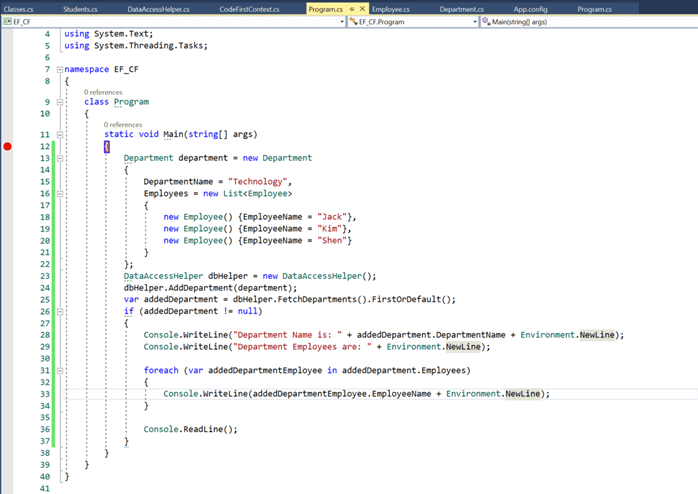 Code First Approach And Migrations In Microsoft .NET Entity Framework