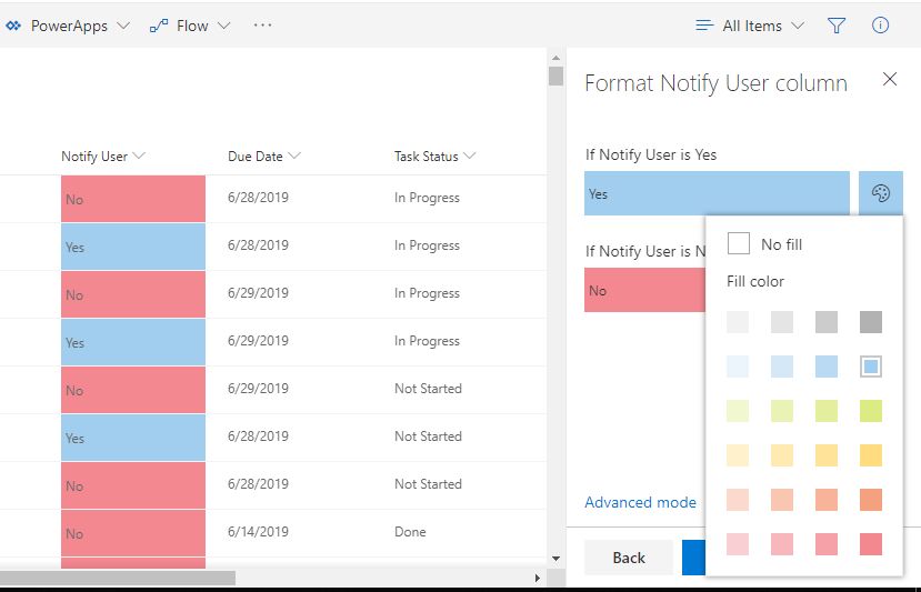 Column Formatting In SharePoint Online No Coding