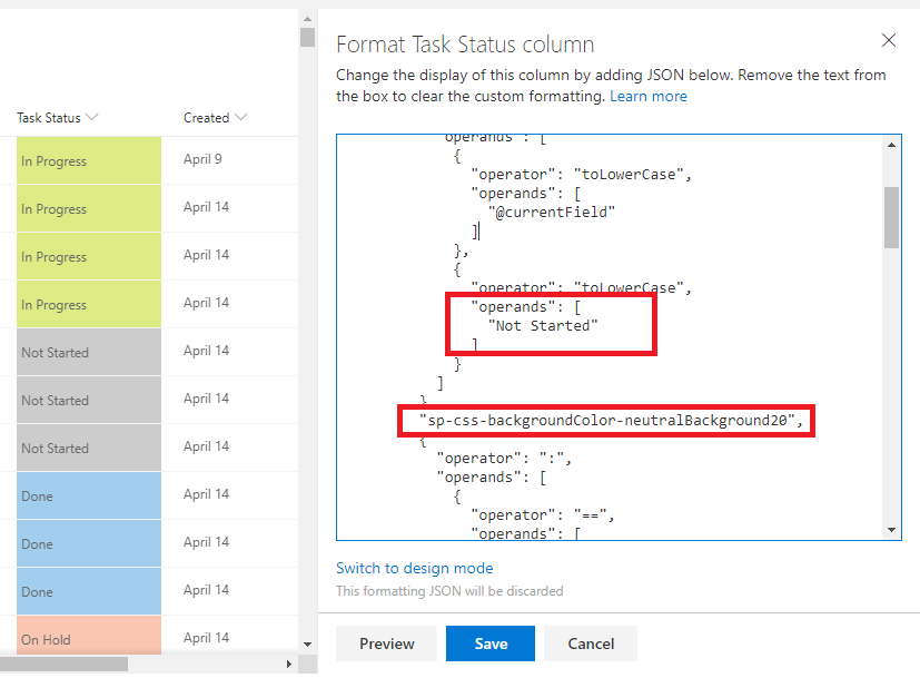 Column Formatting In SharePoint Online - No Coding
