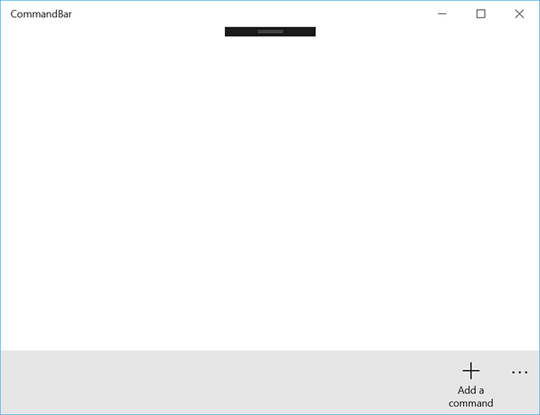 Command Bar In Universal Windows Platform With C++