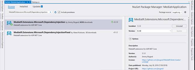 Command, Mediator Pattern In ASP.NET Core Using Mediatr