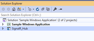 Communication Between WinForm Application And React JS Application Using SignalR