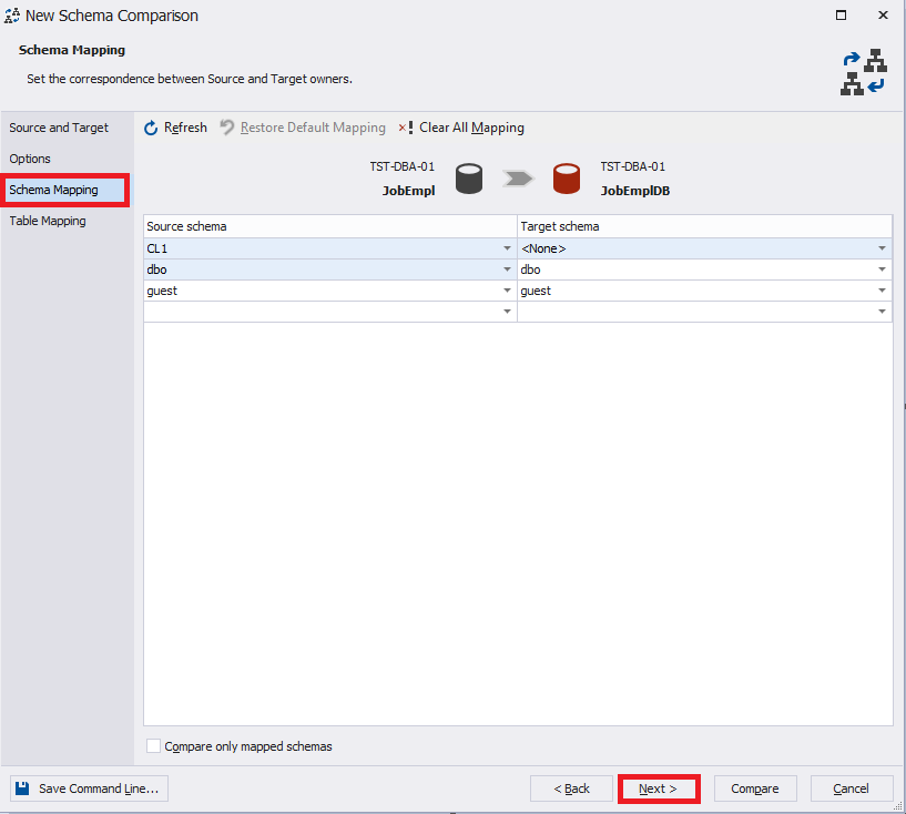 Compare And Find Data Differences Between Two Tables In SQL Server