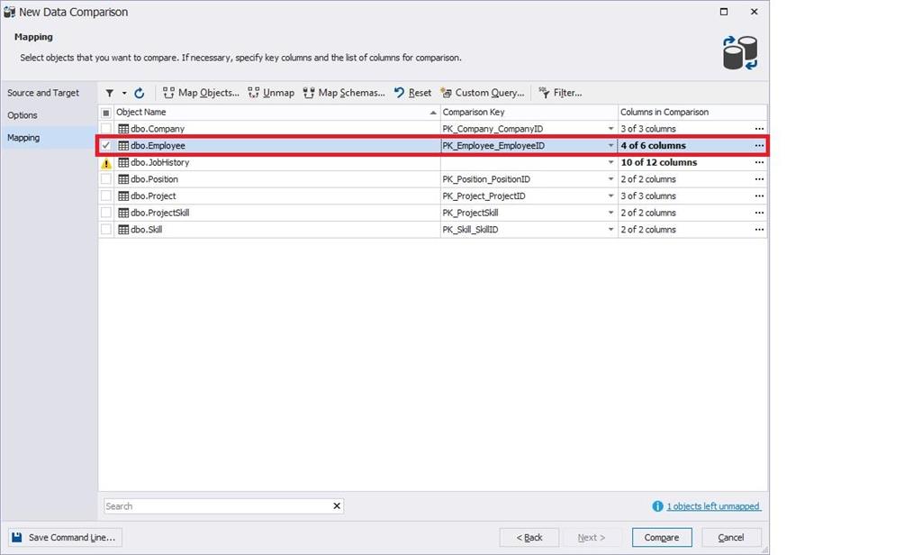 Compare And Find Data Differences Between Two Tables In SQL Server