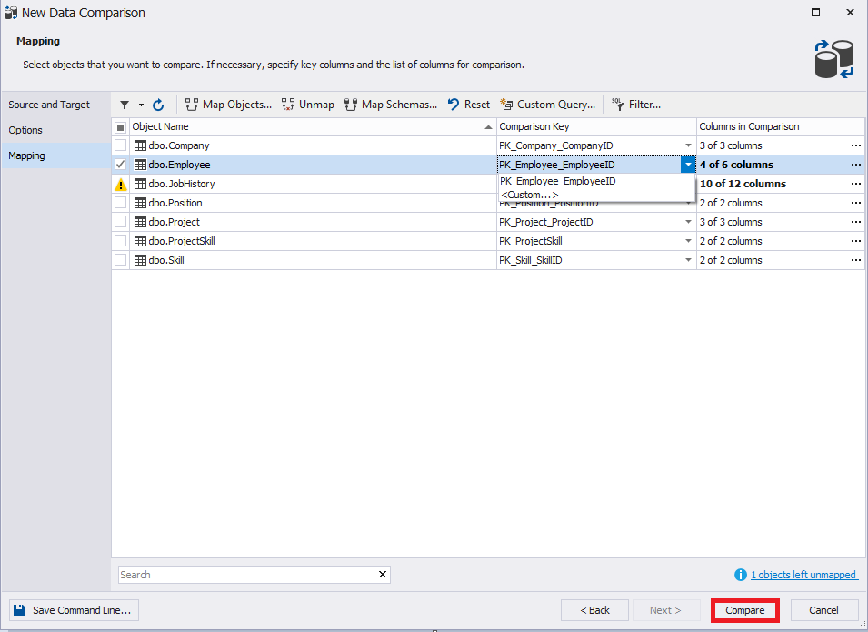 Compare And Find Data Differences Between Two Tables In SQL Server