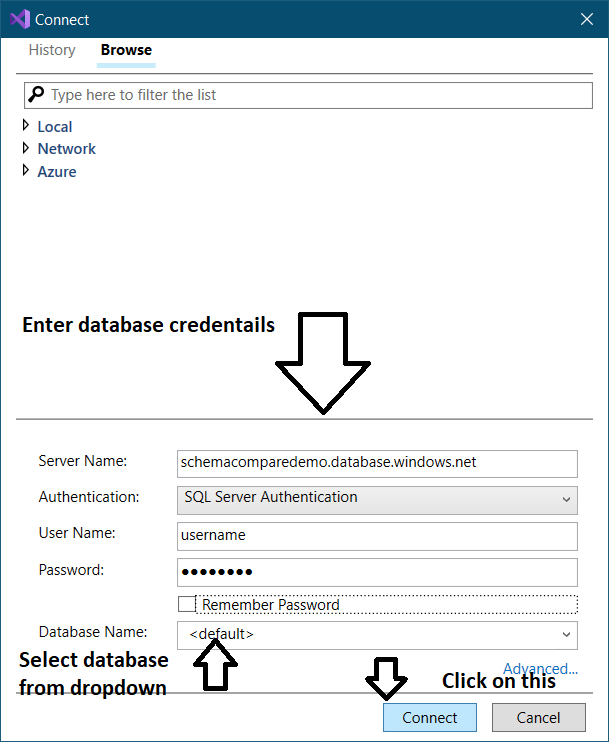Compare And Update SQL Server Database Project With Visual Studio