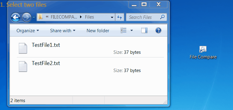Compare Files (2), With Visual Studio Built In Tool