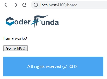 Components, Router Outlet, Menus & Button click event in Angular 6