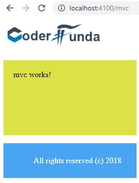 Components, Router Outlet, Menus & Button click event in Angular 6