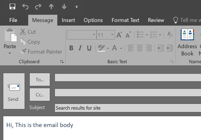 Compose Outlook Email Using Mailto Inside Power Apps Form