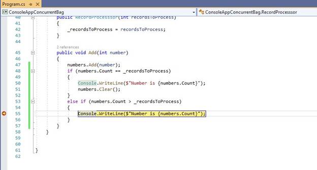 Concurrency and the ConcurrentBag in C#
