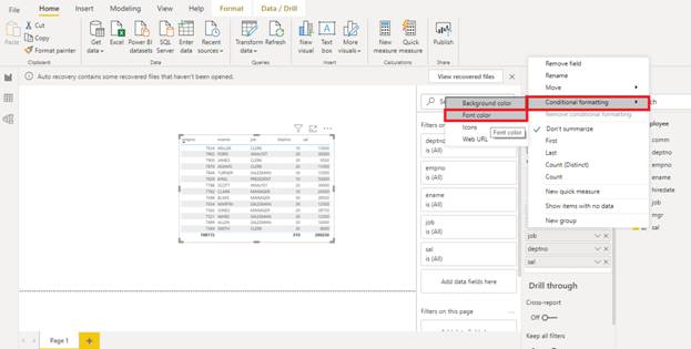 Conditional Formatting By Font Color In Power BI