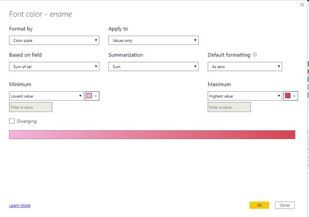Conditional Formatting By Font Color In Power BI