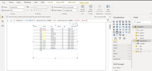 Conditional Formatting By Font Color In Power BI