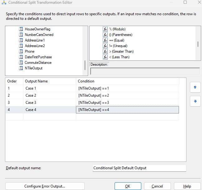 Conditional Split in SQL Services Integration Services (SSIS)