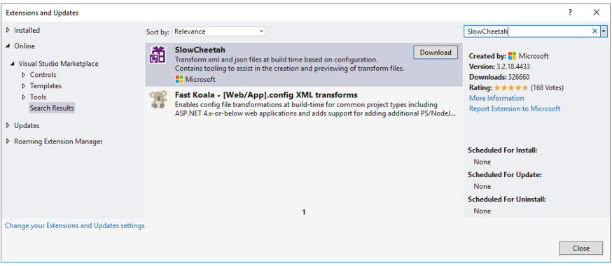 Configuration Transformation (2) - App.Config - SlowCheetah