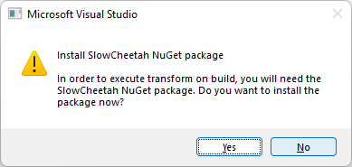 Configuration Transformation (2) - App.Config - SlowCheetah