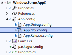 Configuration Transformation (2) - App.Config - SlowCheetah