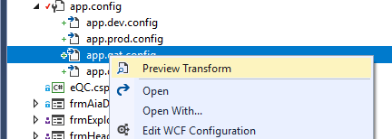 Configuration Transformation (2) - App.Config - SlowCheetah
