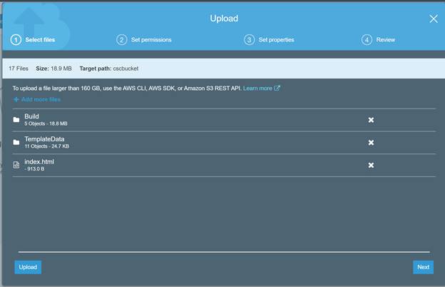 Configure And Deploy A Unity Game To Amazon S3