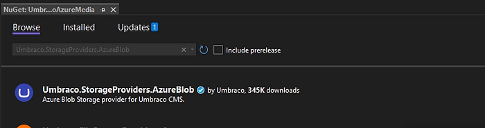 Azure Blob for Umbraco Media