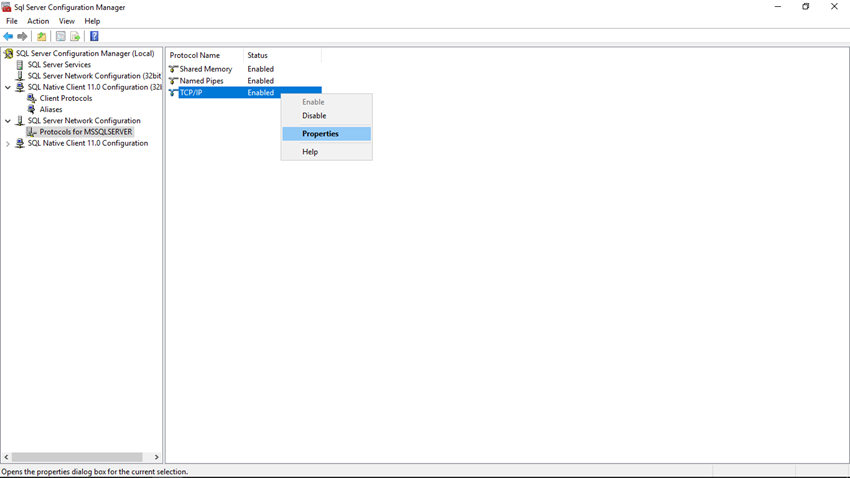 Configure Named Pipe and TCP/IP Settings of SQL Server