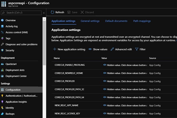 Configure New Relic For .NET Core 3.0 Application