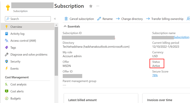 Configuring Budget Alert in Azure