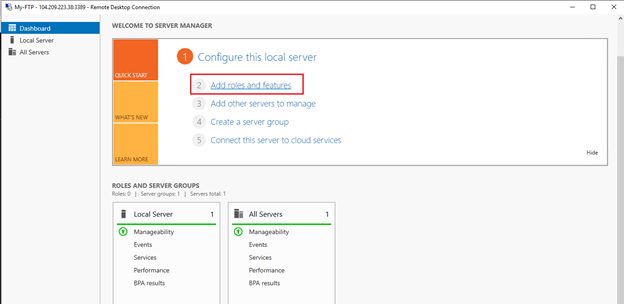 Configuring FTP Server In Microsoft Azure