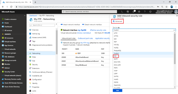 Configuring FTP Server In Microsoft Azure