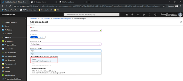 Configuring Load Balancer In Microsoft Azure